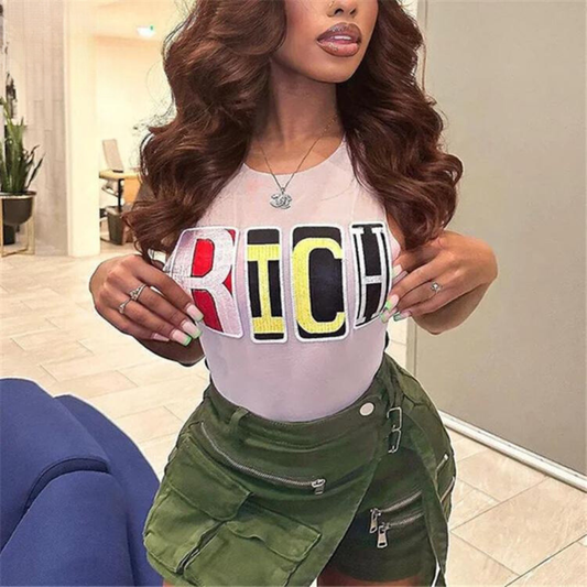 Jacie Rich Graphic Crop-Top