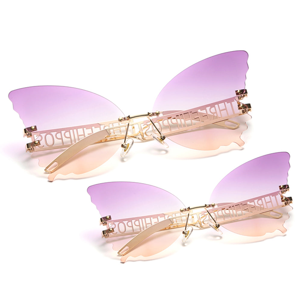 Jena Rimless Butterfly Sunglasses - Dreamcatchers Reality
