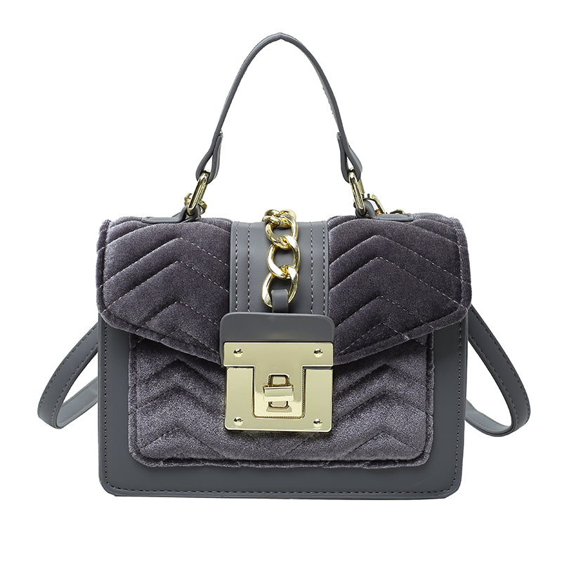 Zaria Velvet Fashion Handbag - Dreamcatchers Reality